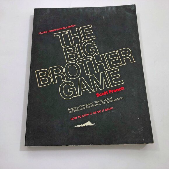 The Big Brother Game Vintage Book by Scott French 1975 Surveillance - Picture 1 of 8